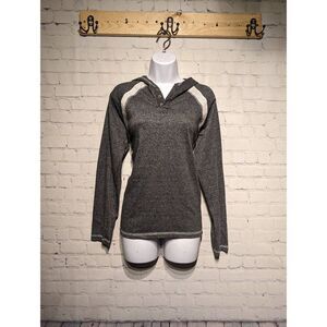 Paper denim & cloth lightweight henley hoodie 8 medium